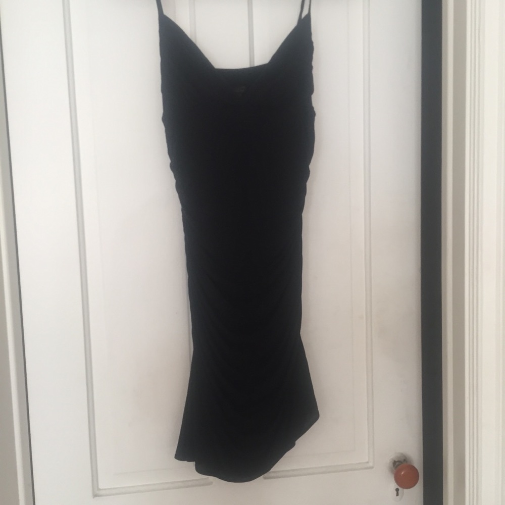 BCBG Black Ruched Dress -